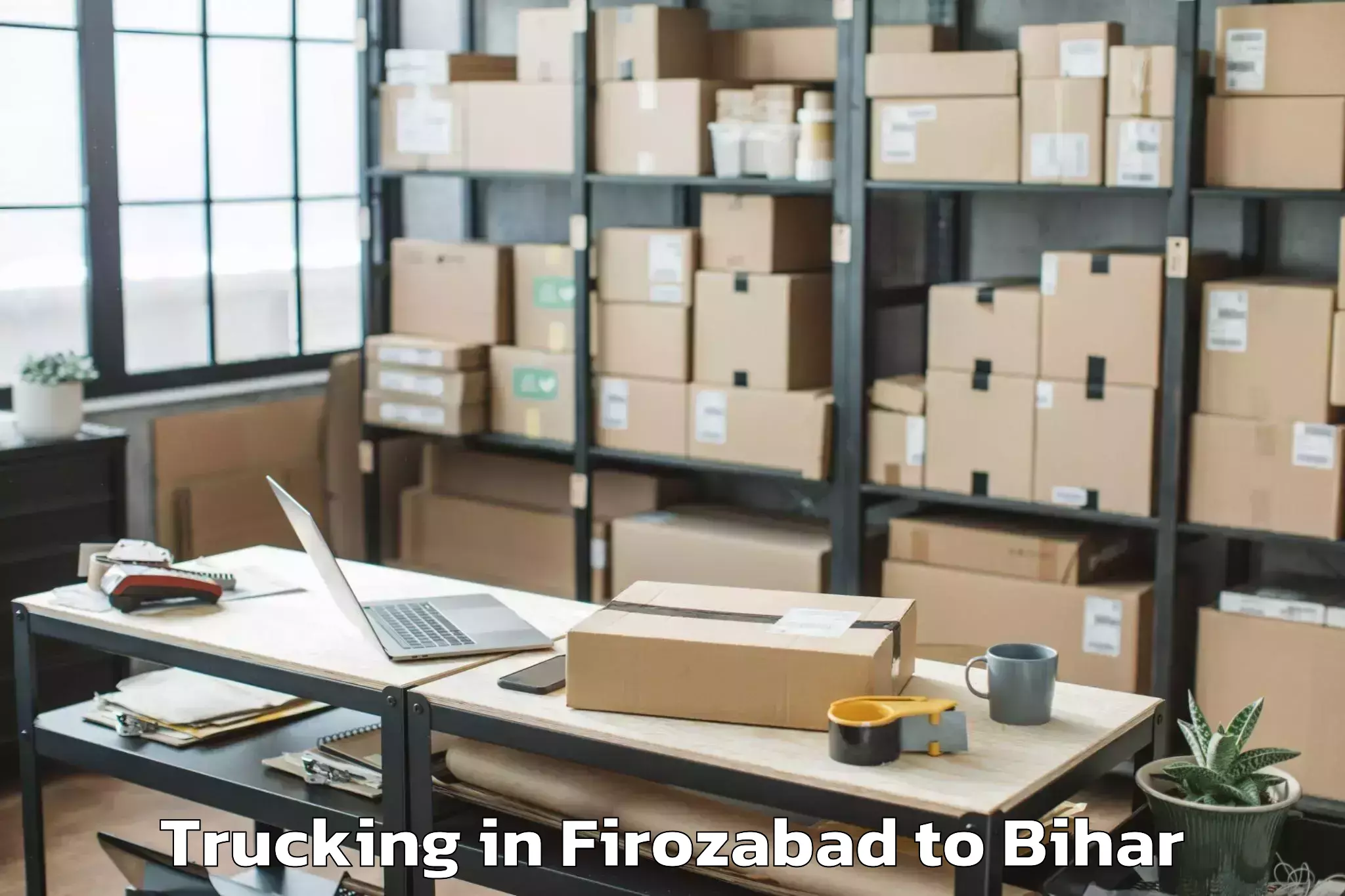 Book Your Firozabad to Charpokhari Trucking Today